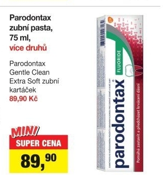 Pasty na zuby Parodontax