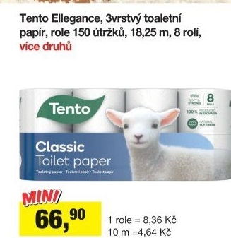 Toaletní papír 3vrstvý Tento