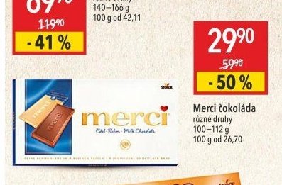 Merci čokoláda