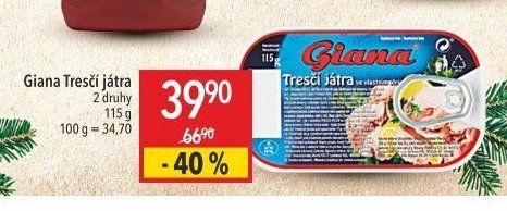 Giana Tresčí játra