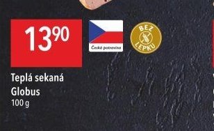 Teplá sekaná Globus