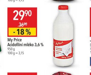 My Price Acidofilní mléko
