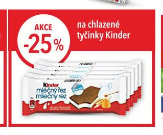 Chlazené tyčinky Kinder