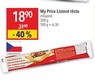 My Price Listové těsto