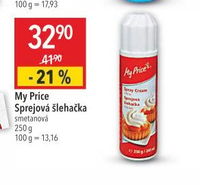 My Price Sprejová šlehačka