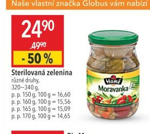 Sterilovaná zelenina