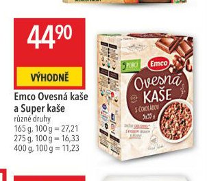 Emco Ovesná kaše a Super kaše