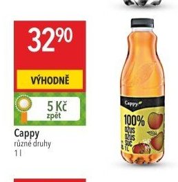 Cappy různé druhy 1 l