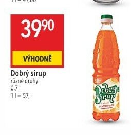 Dobrý sirup různé druhy 0,7 l