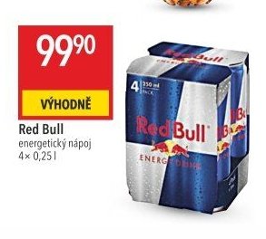 Red Bull energetický nápoj 4x 0,25 l
