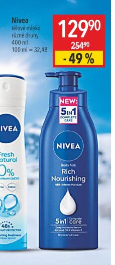 Nivea tělové mléko