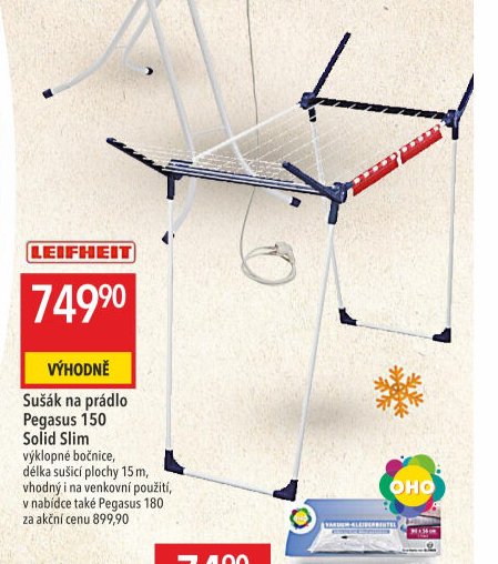Sušák na prádlo Pegasus 150 Solid Slim