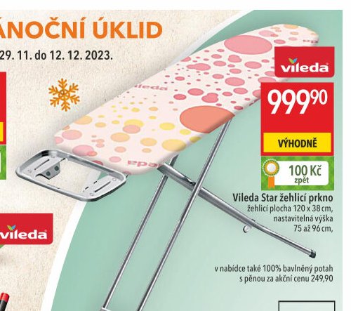 Vileda Star žehlicí prkno