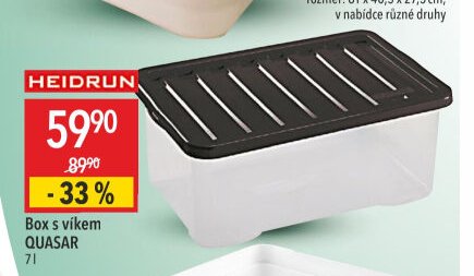 Box s víkem QUASAR 7l