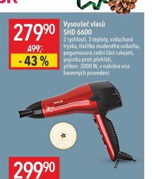 Vysoušeč vlasů SHD 6600