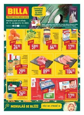 akční leták BILLA 29.11.2023-5.12.2023