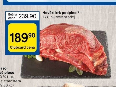 Hovězí krk podlecí