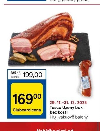 Tesco Uzený bok bez kosti