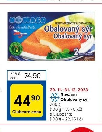 Nowaco Obalovaný sýr