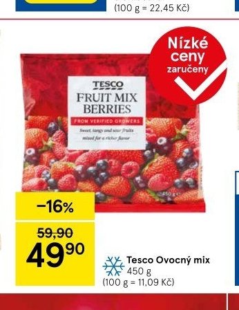 Tesco Ovocný mix