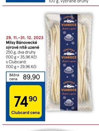 Milsy Bánovecké sýrové nitě