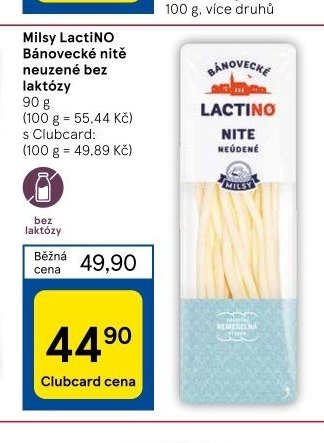 Milsy LactiNO Bánovecké nitě neuzené bez laktózy
