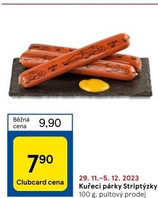 Párky kuřecí striptýzky