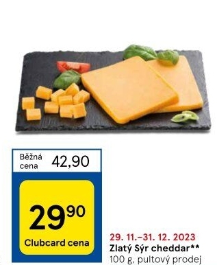 Sýr Cheddar Zlatý sýr