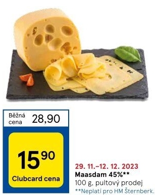 Sýr Maasdamer 45%