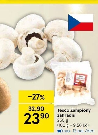 Žampiony zahradní Tesco