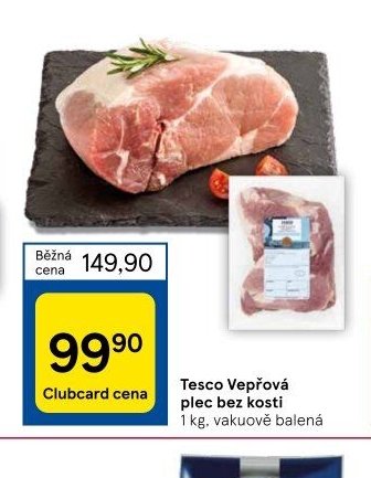 Tesco Vepřová plec bez kosti