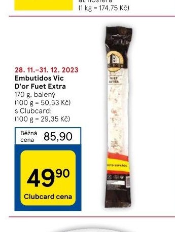 Embutidos Vic D'or Fuet Extra