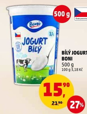 Bílý jogurt Boni