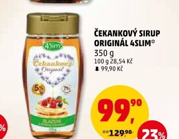 Čekankový sirup 4Slim
