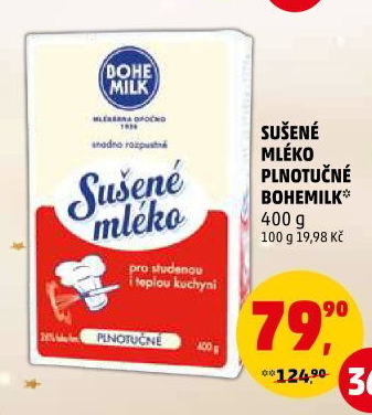 Mléko sušené Bohemilk