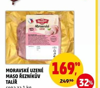 Moravské maso uzené Řezníkův talíř