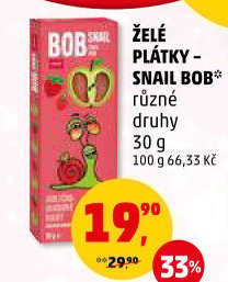 Ovocné rolky Bob Snail