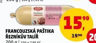 Paštika francouzská Řezníkův talíř