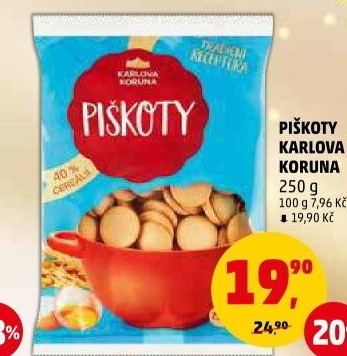 Piškoty Karlova Koruna