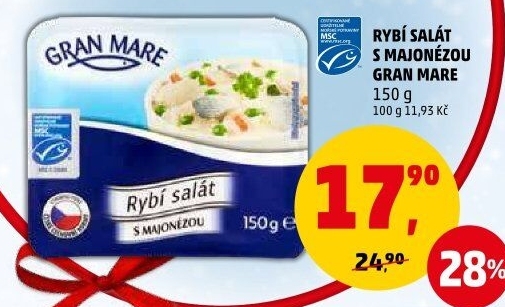 Rybí salát s majonézou Gran Mare