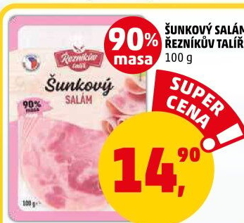 Salám šunkový Řezníkův talíř