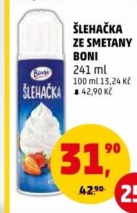 Šlehačka ve spreji Boni