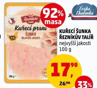 Šunka nejvyšší jakosti Řezníkův talíř