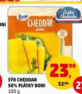 Sýr Cheddar 50% Boni