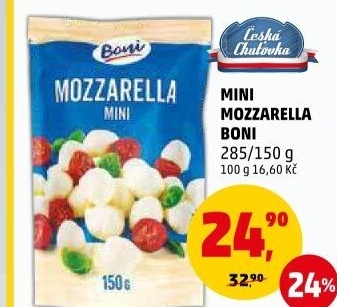 Sýr Mozzarella třešinky Boni