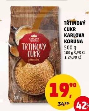 Třtinový cukr Karlova Koruna