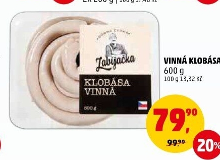 Vinná klobása Dobrá česká Zabijačka