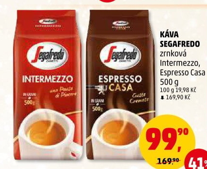 Zrnková káva Intermezzo Segafredo