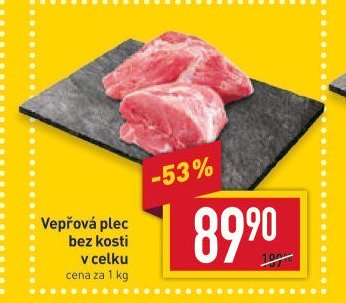Vepřová plec bez kosti v celku