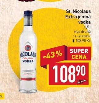 St. Nicolaus Extra jemná vodka